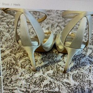 Aldo Cream Strappy Heels